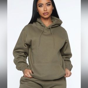 Olive hoodie. Oversized Hoodie